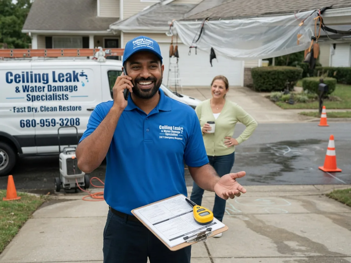 Ceiling Leak Cleanup Lindenwood, IL FAQs
